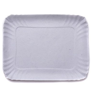 Bandeja cartón Gris rectangular
